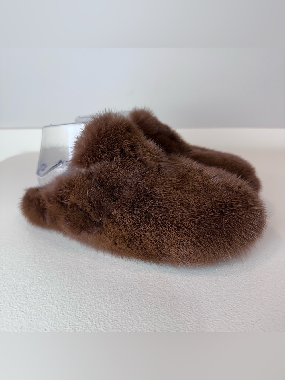 NWOT Linda Richard’s Dark Brown Quiet Luxury Mink Fur Lined Slip On Clogs 37